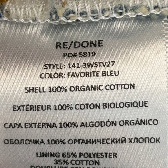 RE/DONE | 70s Stove Pipe Jeans | Favorite Bleu | Size 31 - Picture 11 of 14